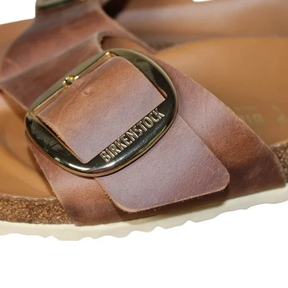 Birkenstock | Madrid Big Buckle Sandals | Cognac | Size 40 | Narrow Fit - Picture 8 of 15